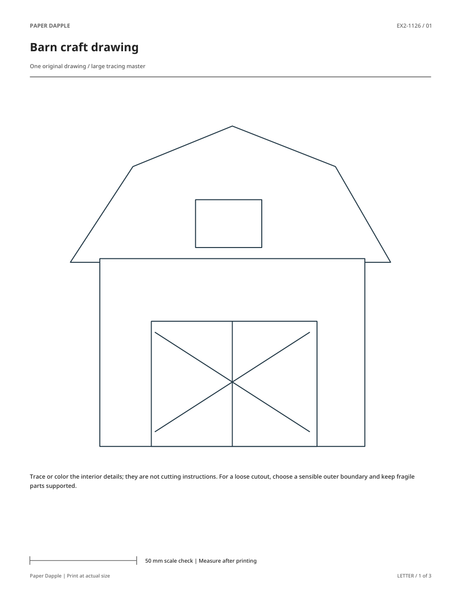 Preview of Barn craft drawing