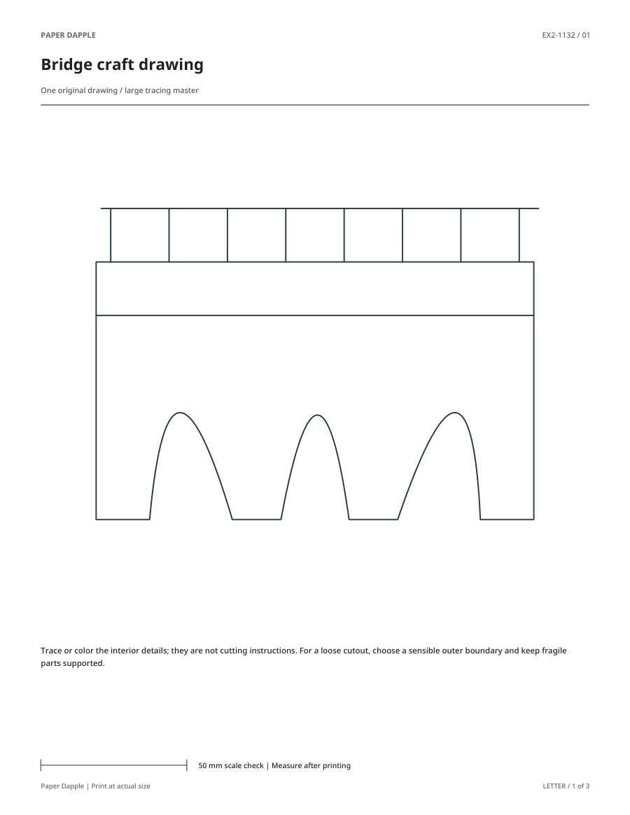 Preview of Bridge craft drawing