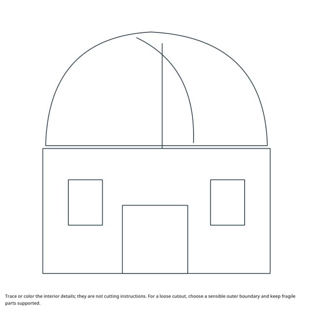 Preview of Observatory craft drawing
