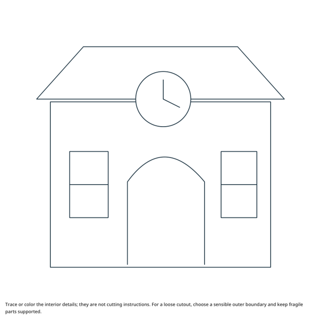 Preview of Train Station craft drawing