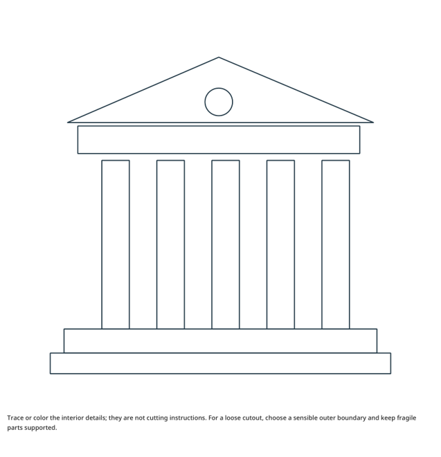 Preview of Museum Facade craft drawing
