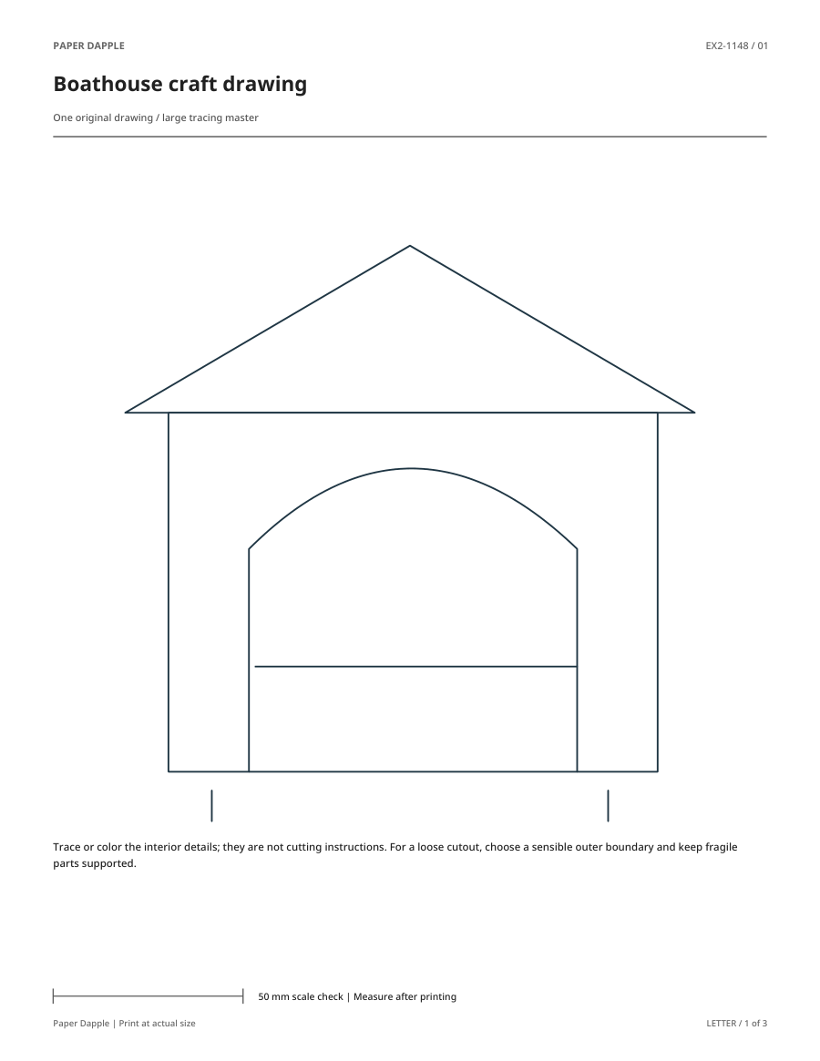 Preview of Boathouse craft drawing