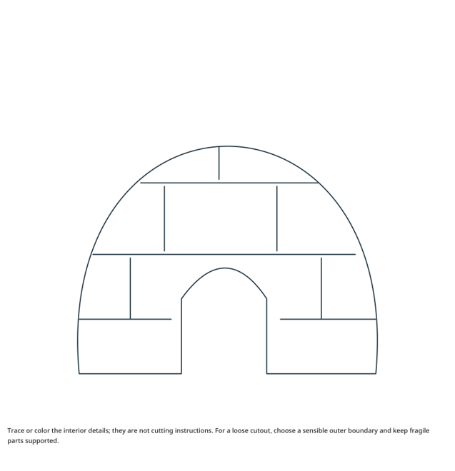 Preview of Igloo craft drawing