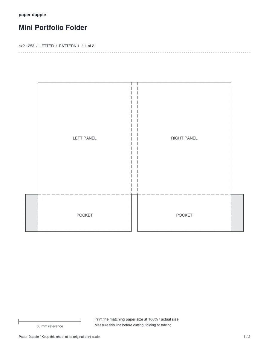 Preview of Mini Portfolio Folder package specialty project