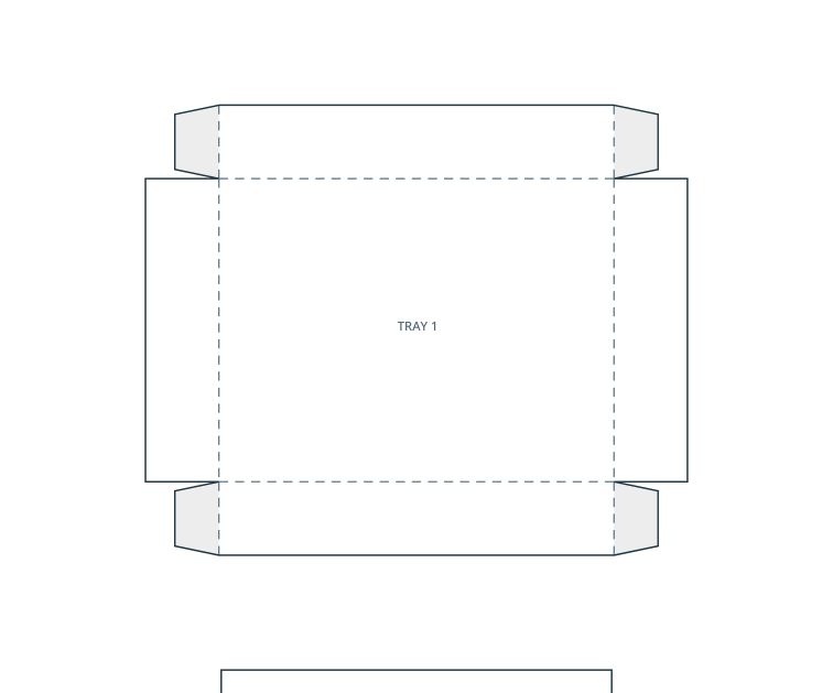 Preview of Nested component trays