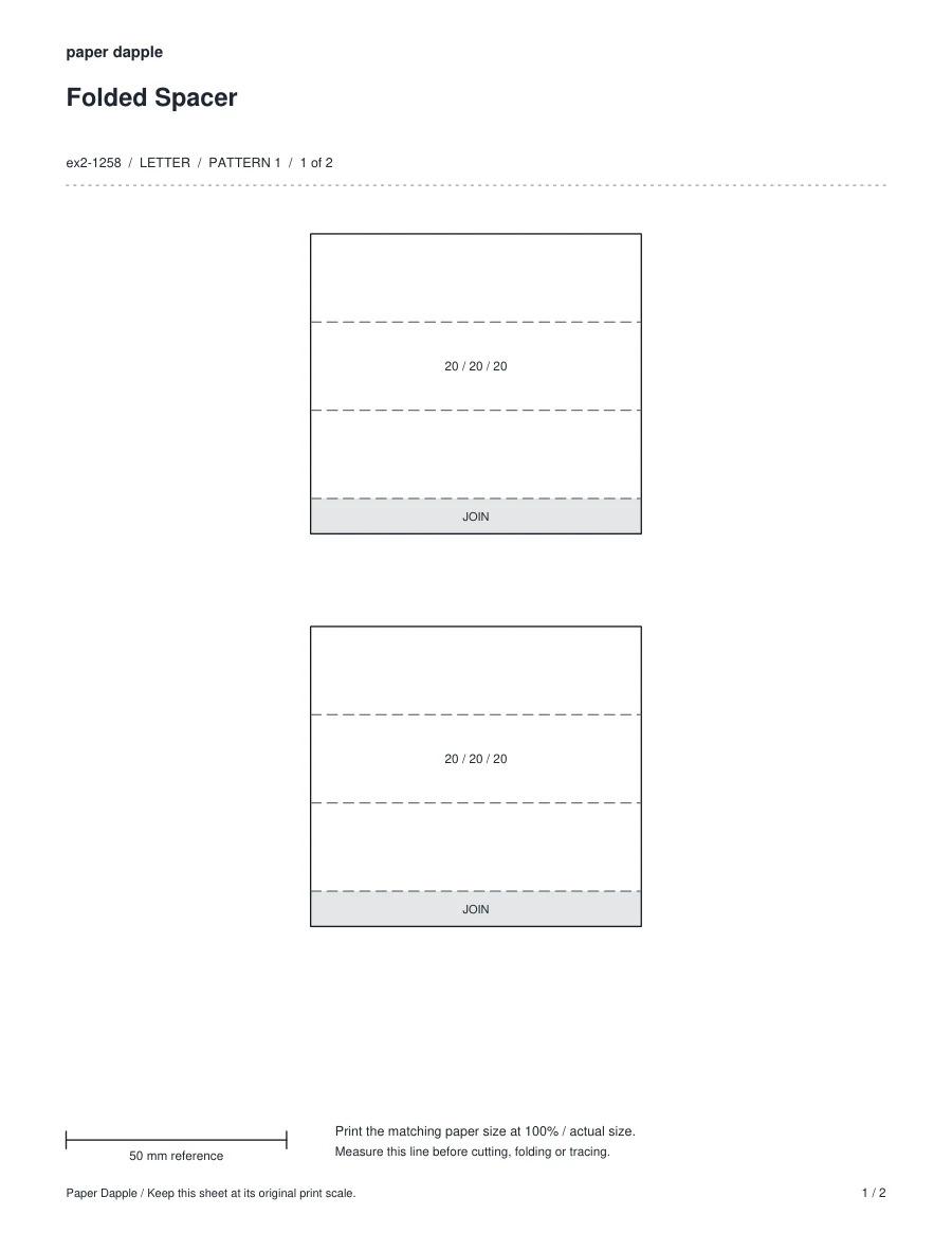 Preview of Folded Spacer package specialty project
