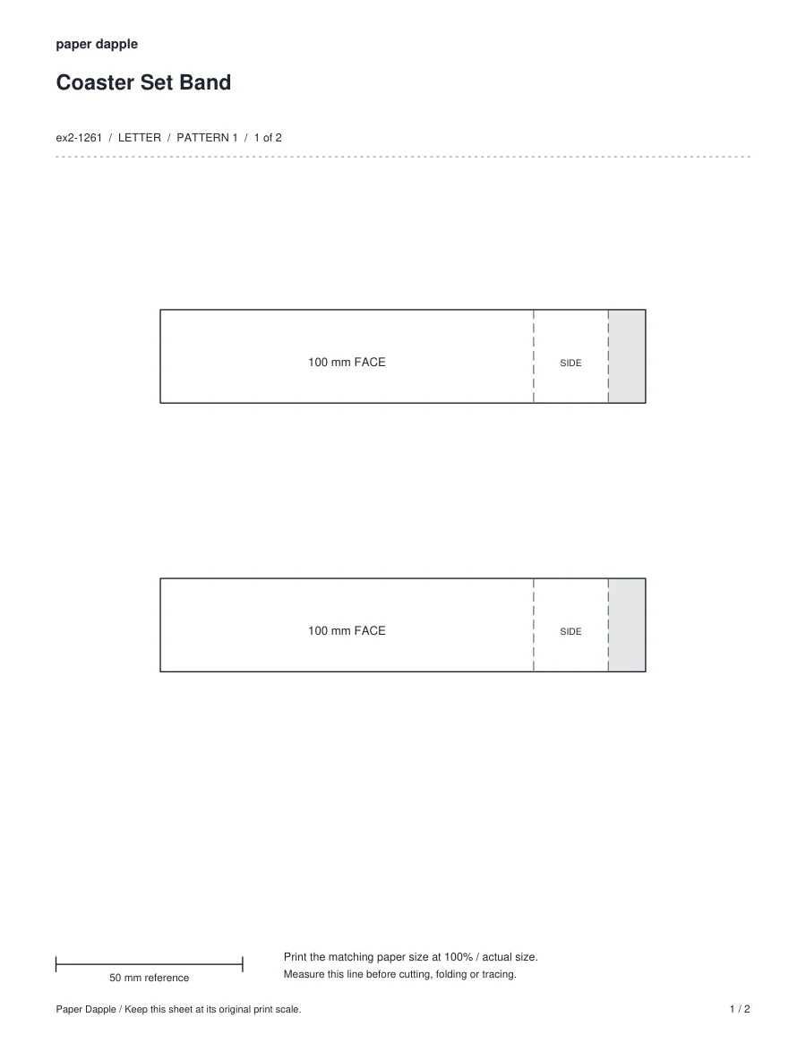 Preview of Coaster Set Band package specialty project