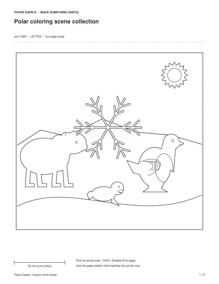 Preview of Polar coloring scene collection