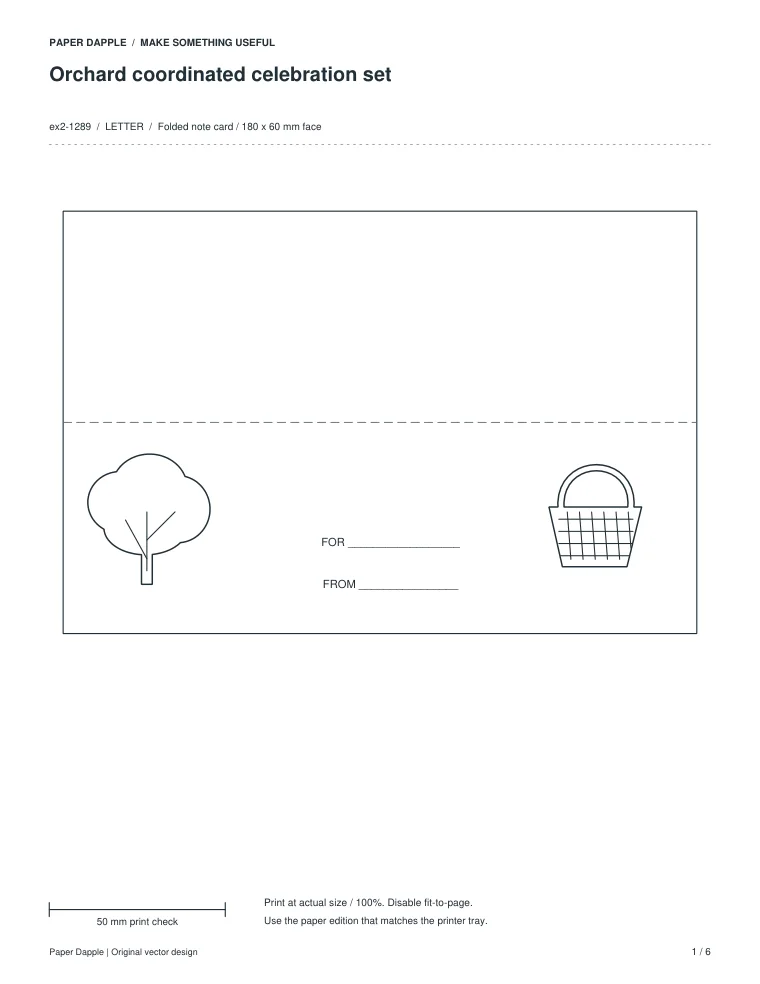 Preview of Orchard coordinated celebration set