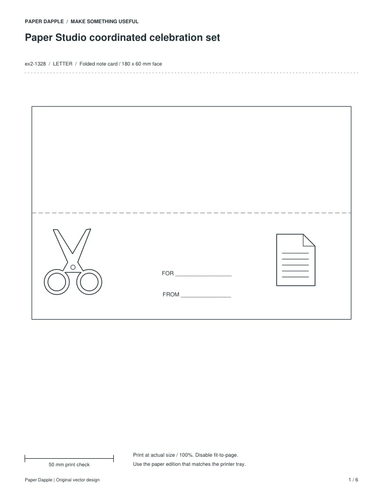 Preview of Paper Studio coordinated celebration set