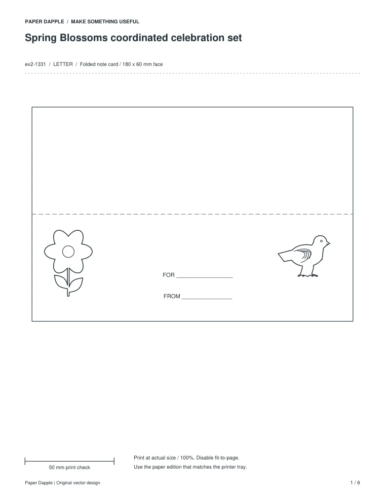 Preview of Spring Blossoms coordinated celebration set