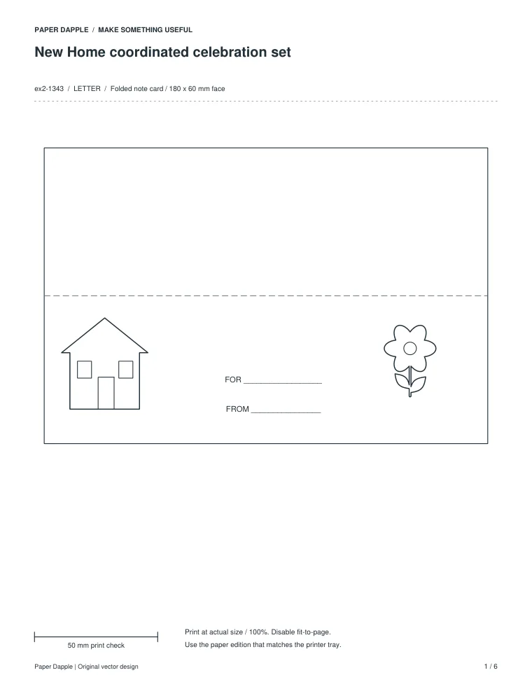 Preview of New Home coordinated celebration set