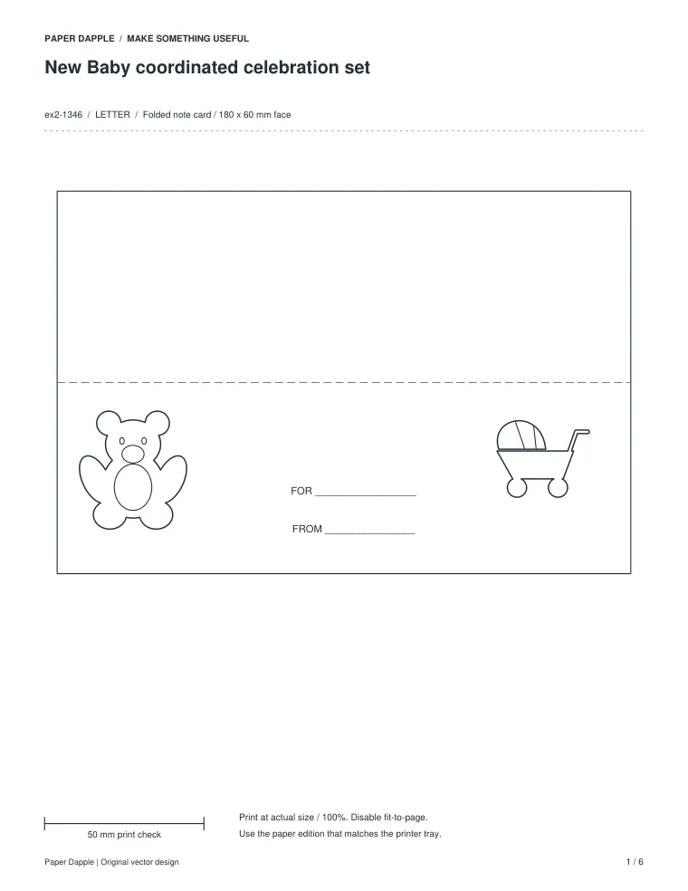 Preview of New Baby coordinated celebration set
