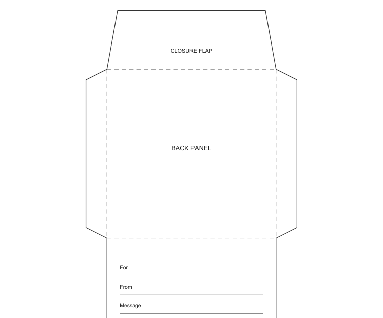 Preview of Square invitation envelope