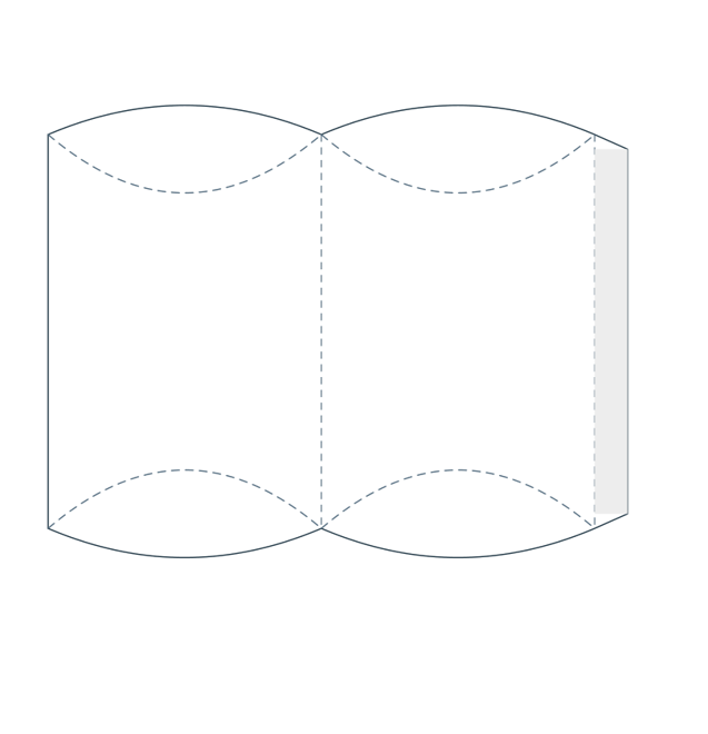 Preview of Pillow box template