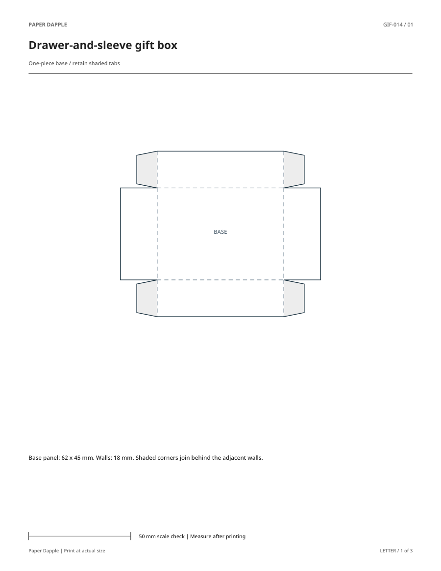 Preview of Drawer-and-sleeve gift box