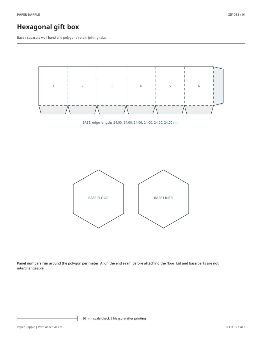 Preview of Hexagonal gift box