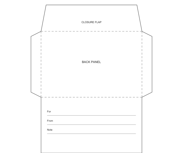 Preview of Cash-gift privacy envelope