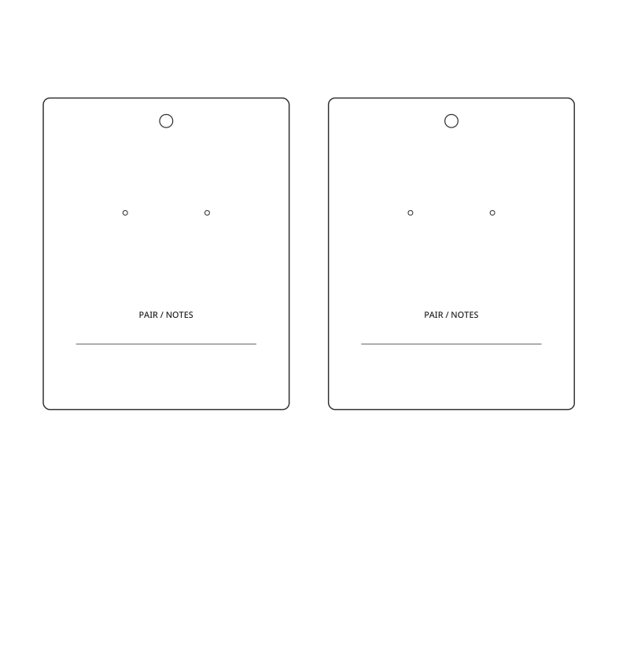 Preview of Earring presentation cards