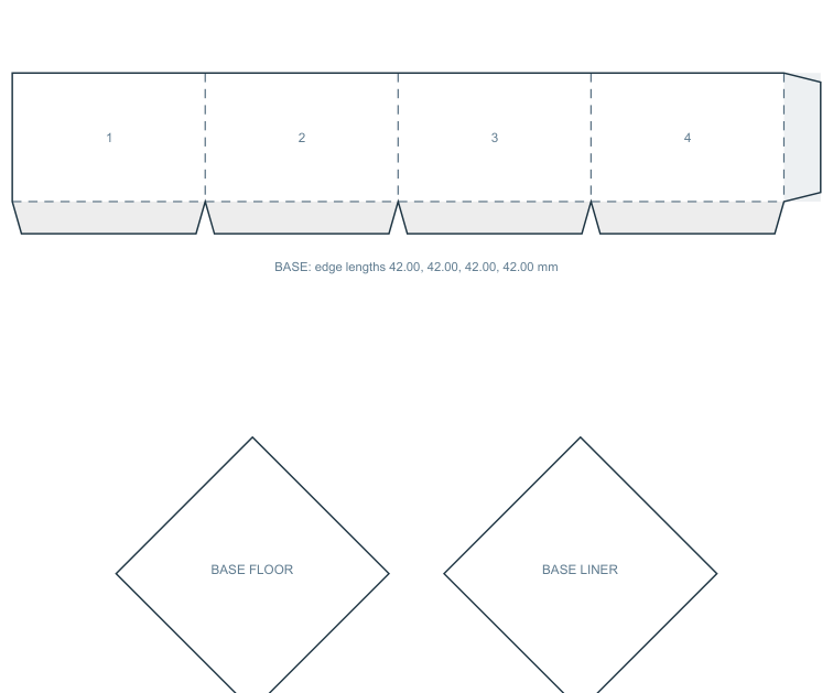 Preview of Square truffle-style presentation box