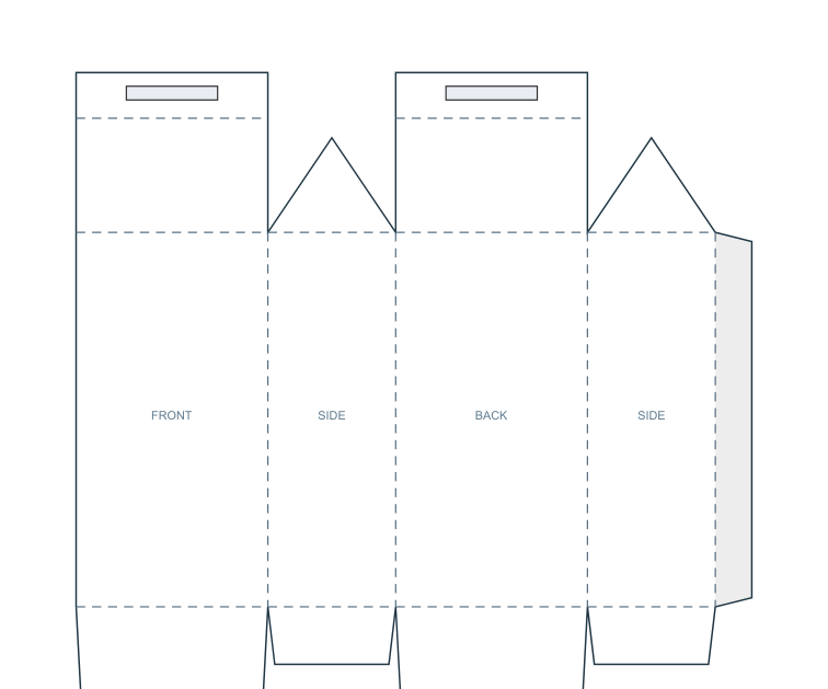 Preview of Tall rectangular favor carton
