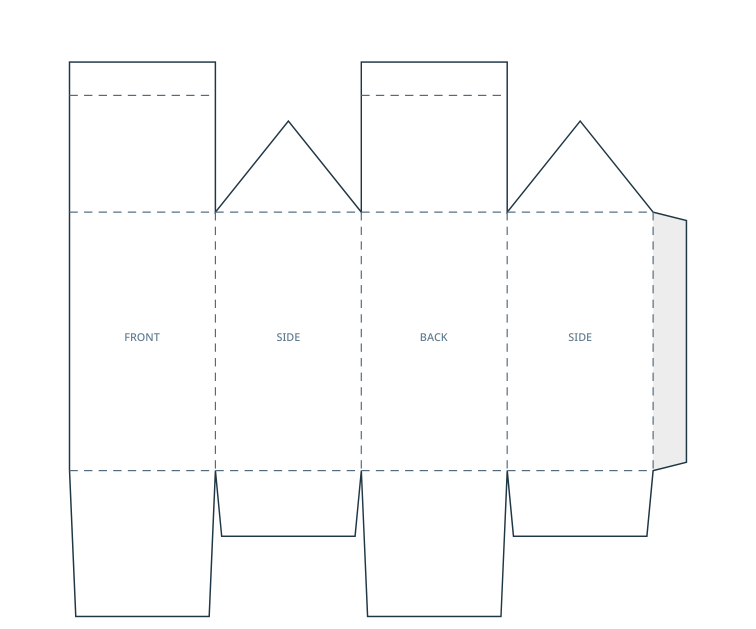 Preview of Milk-carton favor box