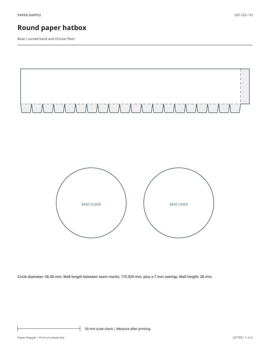 Preview of Round paper hatbox
