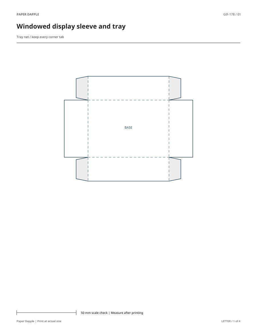 Preview of Windowed display sleeve and tray