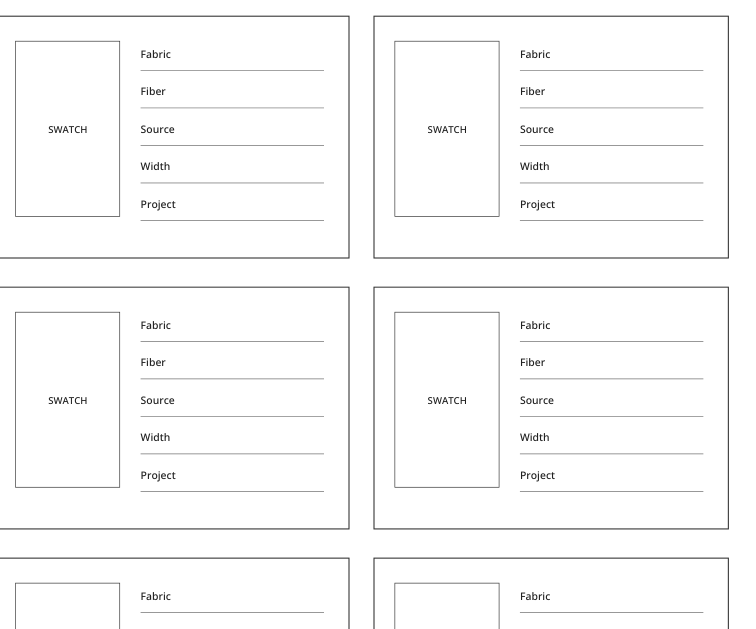 Preview of Fabric swatch cards