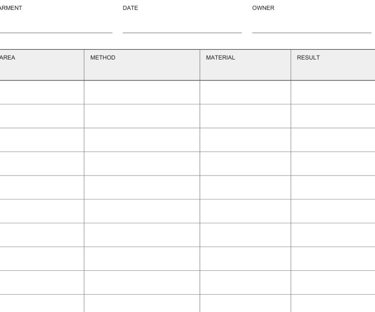 Preview of Visible mending project record