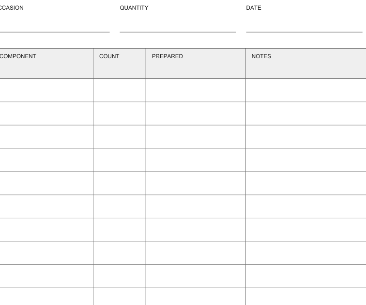 Preview of Card-making batch planner