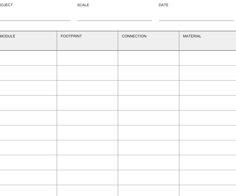 Preview of Terrain module planning sheet