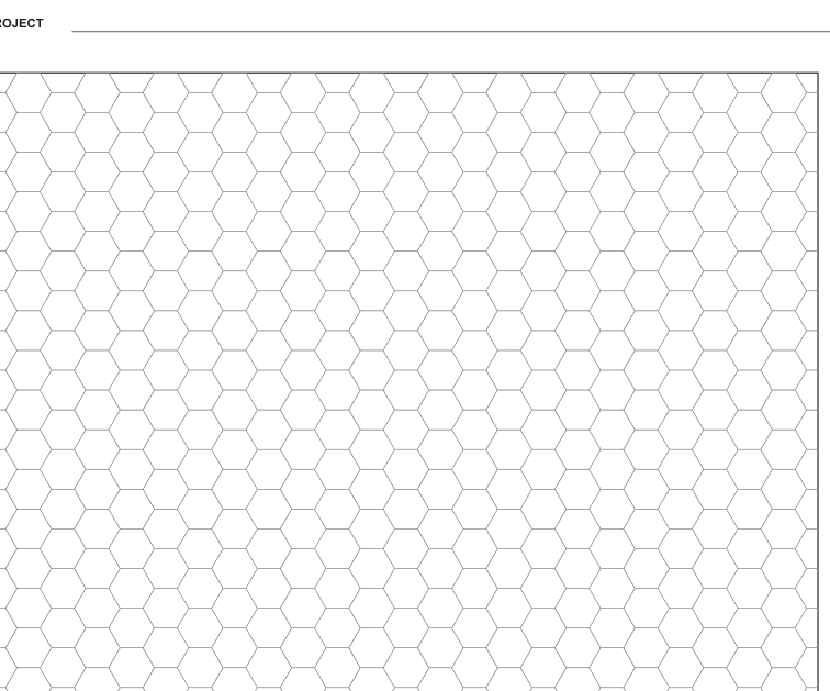 Preview of Hexagon quilting planning grid