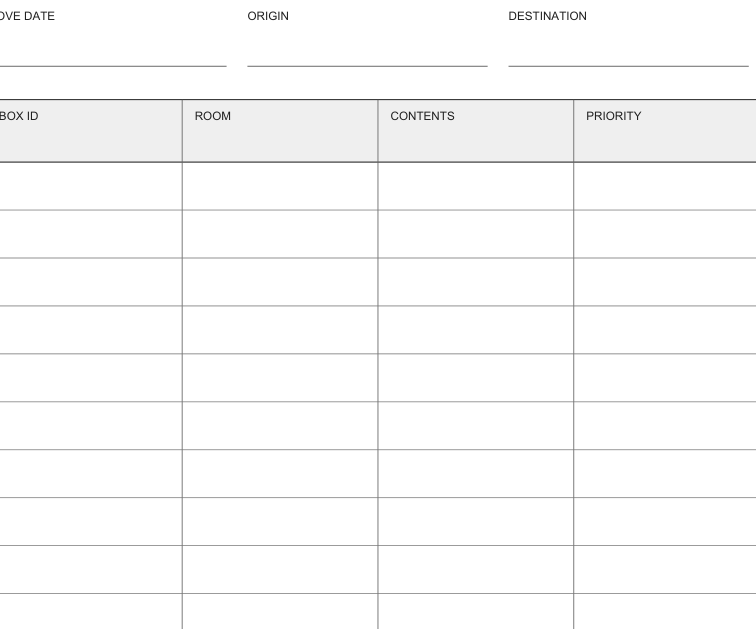 Preview of Moving box master index