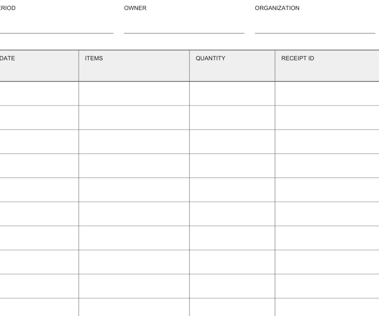 Preview of Donation drop-off record