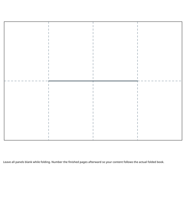 Preview of Single-sheet eight-page mini notebook