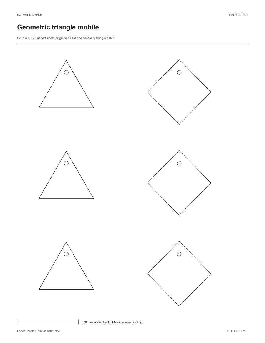 Preview of Geometric triangle mobile
