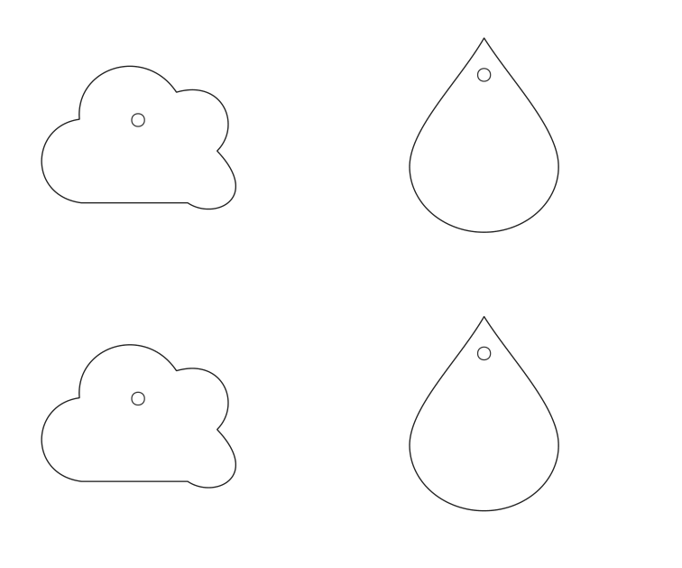 Preview of Cloud and raindrop mobile