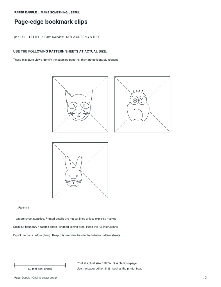 Preview of Page-edge bookmark clips