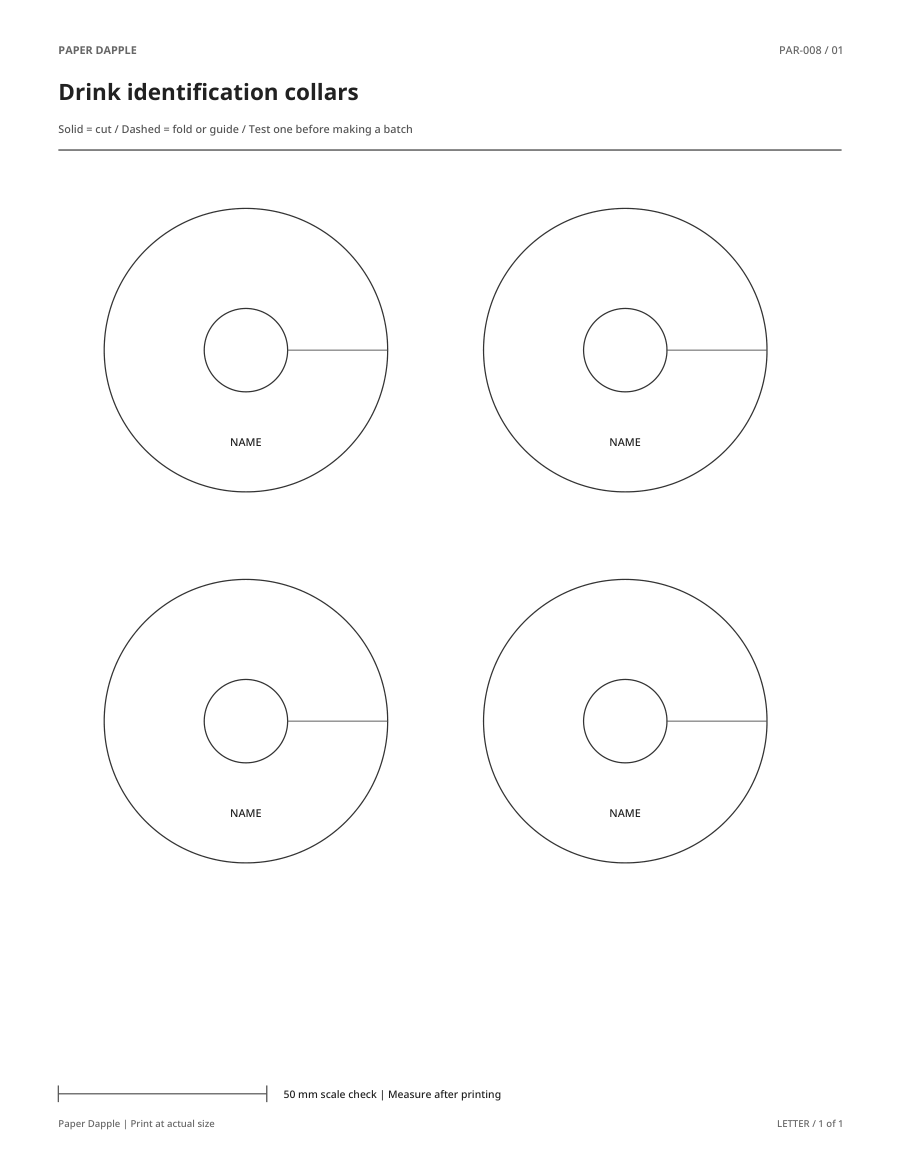 Preview of Drink identification collars