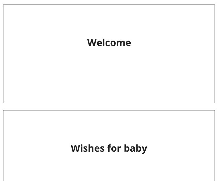 Preview of Baby shower welcome sign set