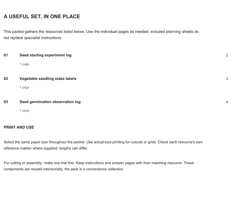 Preview of Garden seed-starting kit