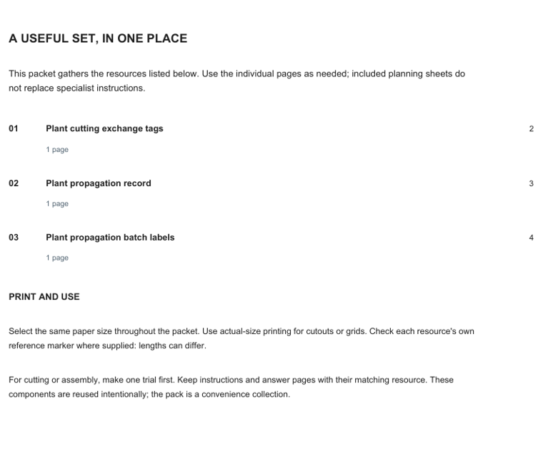 Preview of Plant cutting exchange kit