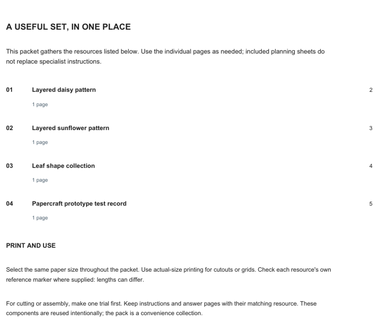 Preview of Paper flower making starter kit