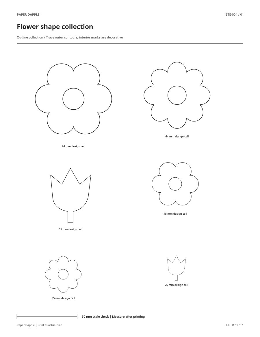 Preview of Flower shape collection