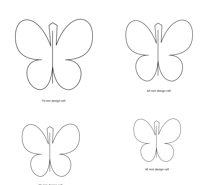 Preview of Butterfly silhouettes