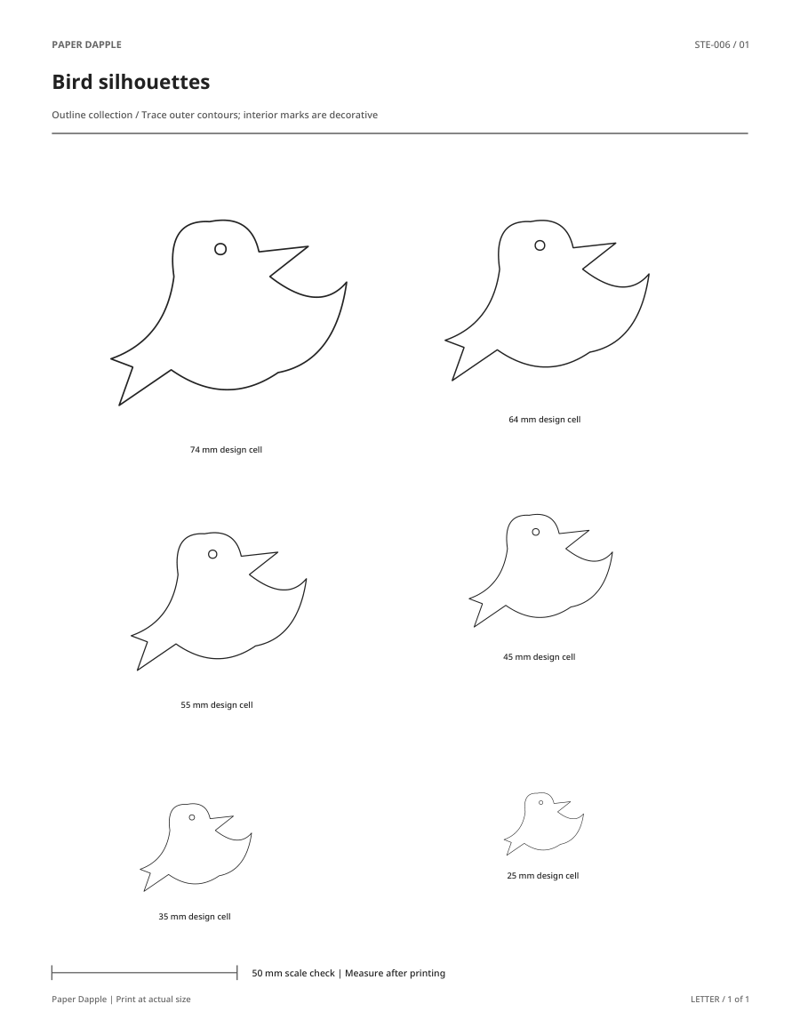 Preview of Bird silhouettes