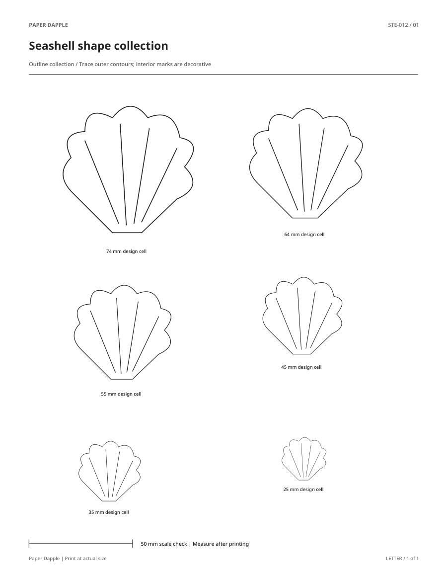 Preview of Seashell shape collection