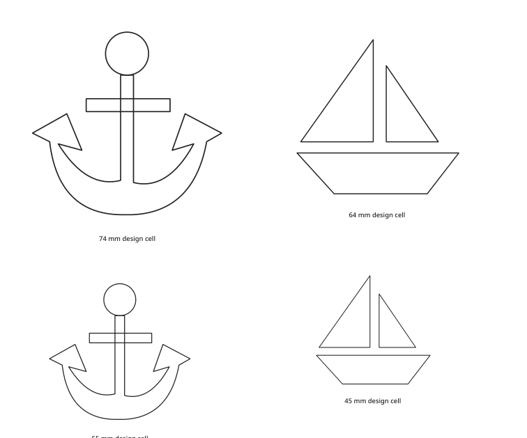 Preview of Anchor and nautical shapes