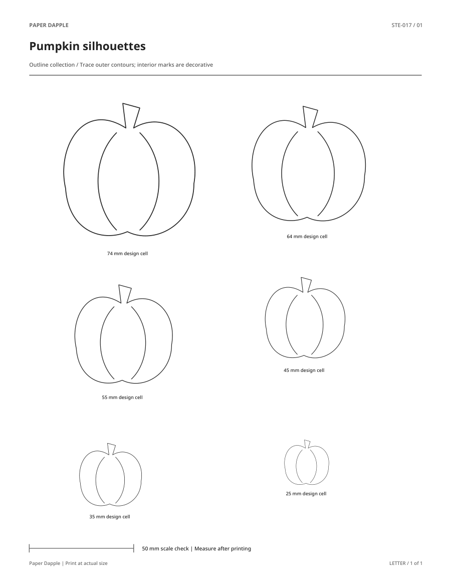 Preview of Pumpkin silhouettes